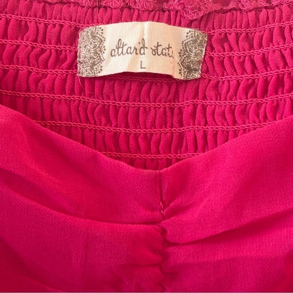 Elegant Pink Women's Top Altar'd State LARGE - Picture 6 of 7